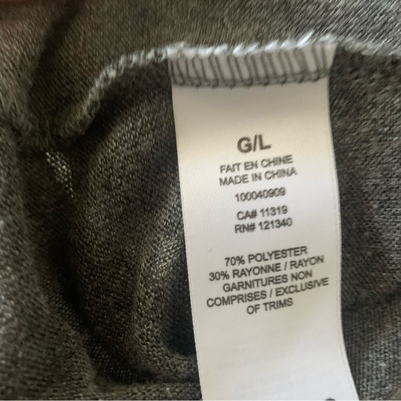 Dynamite Heathered Grey Mock Neck Long Sleeve Top - Picture 8 of 9